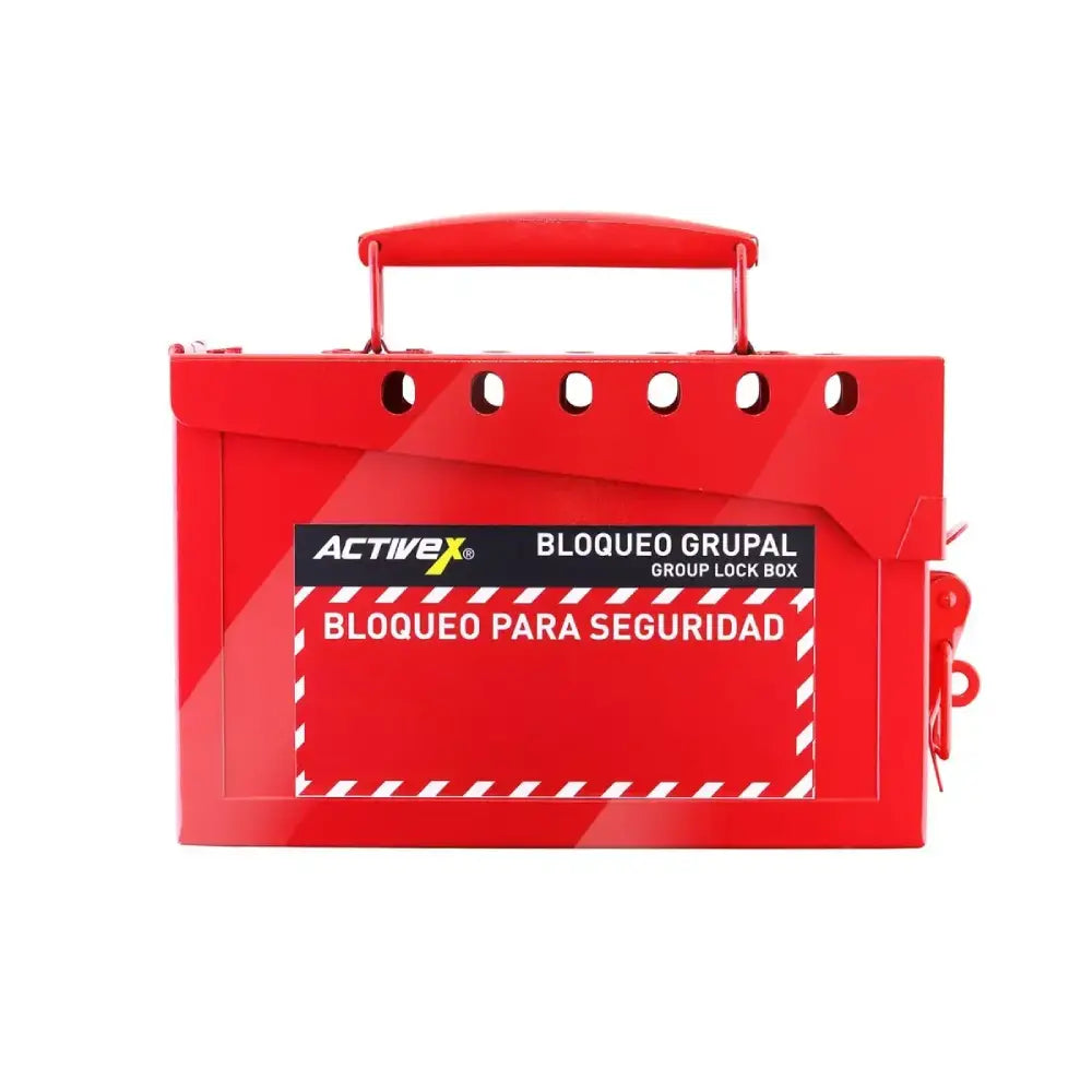 Caja Bloqueo ACTIVEX 16 Candados Roja | Seguridad LOTO Underwork
