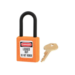 Candado Dieléctrico 406 Master Lock Naranjo Underwork.cl