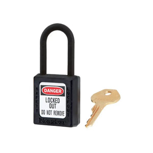 Candado Dieléctrico 406 Master Lock Negro Underwork.cl