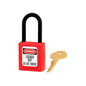 Candado Dielectrico 406 Master Lock Rojo Underwork.cl