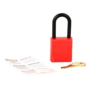 Candado Dielectrico 406 Master Lock Rojo Underwork.cl