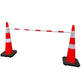 Barra Conectora Retractil P/Conos Blanco - Rojo