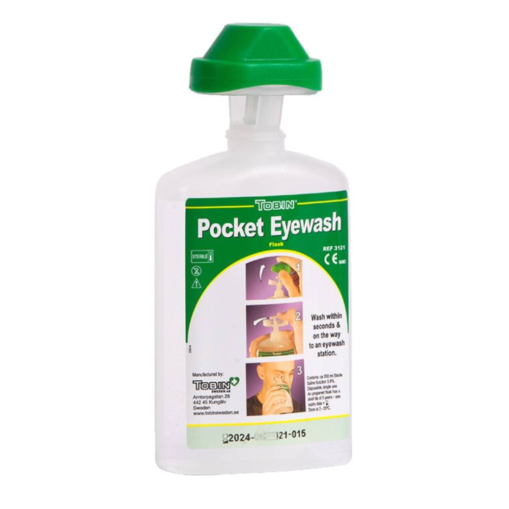 Botella Lavaojos Tobin de bolsillo 200 ml