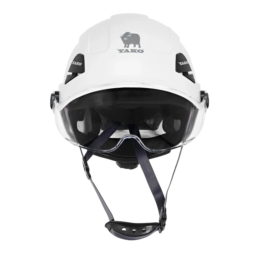 Casco Yako Steelpro Blanco con Visera Underwork.cl