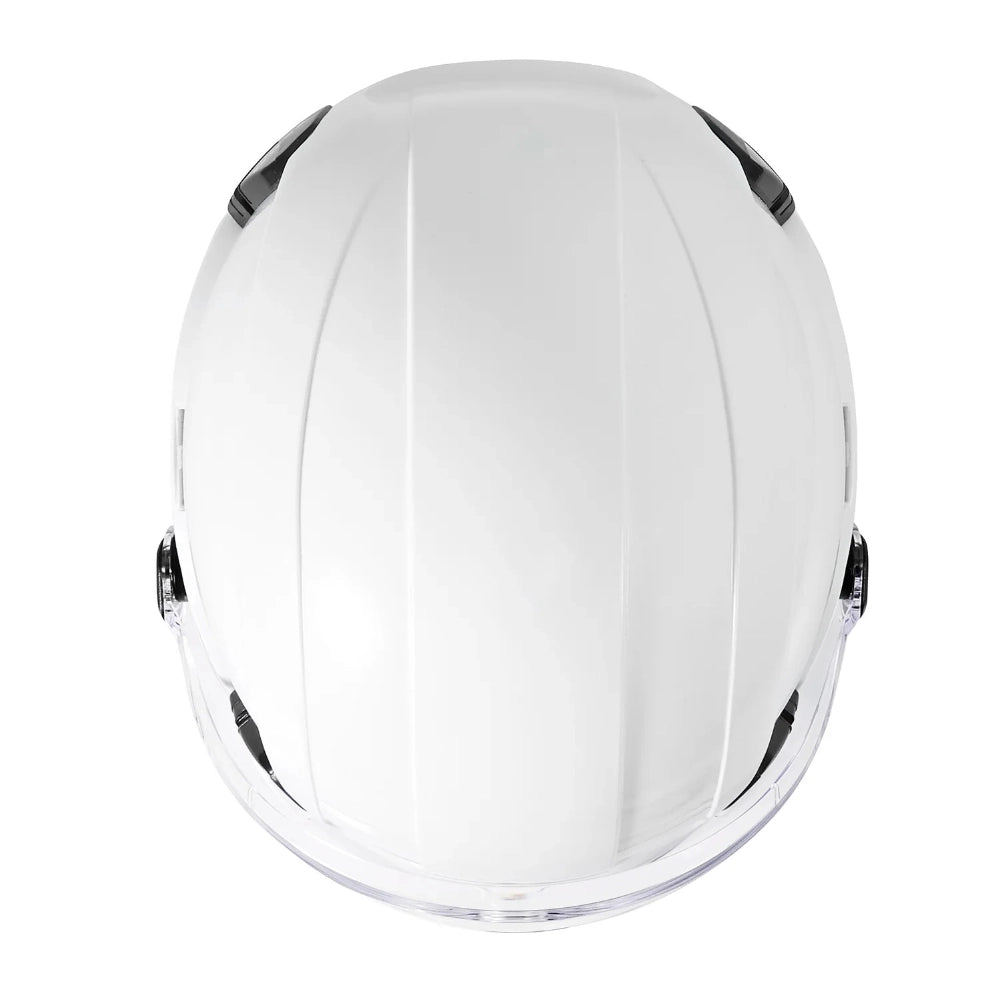 Casco Yako Steelpro Blanco con Visera Underwork.cl