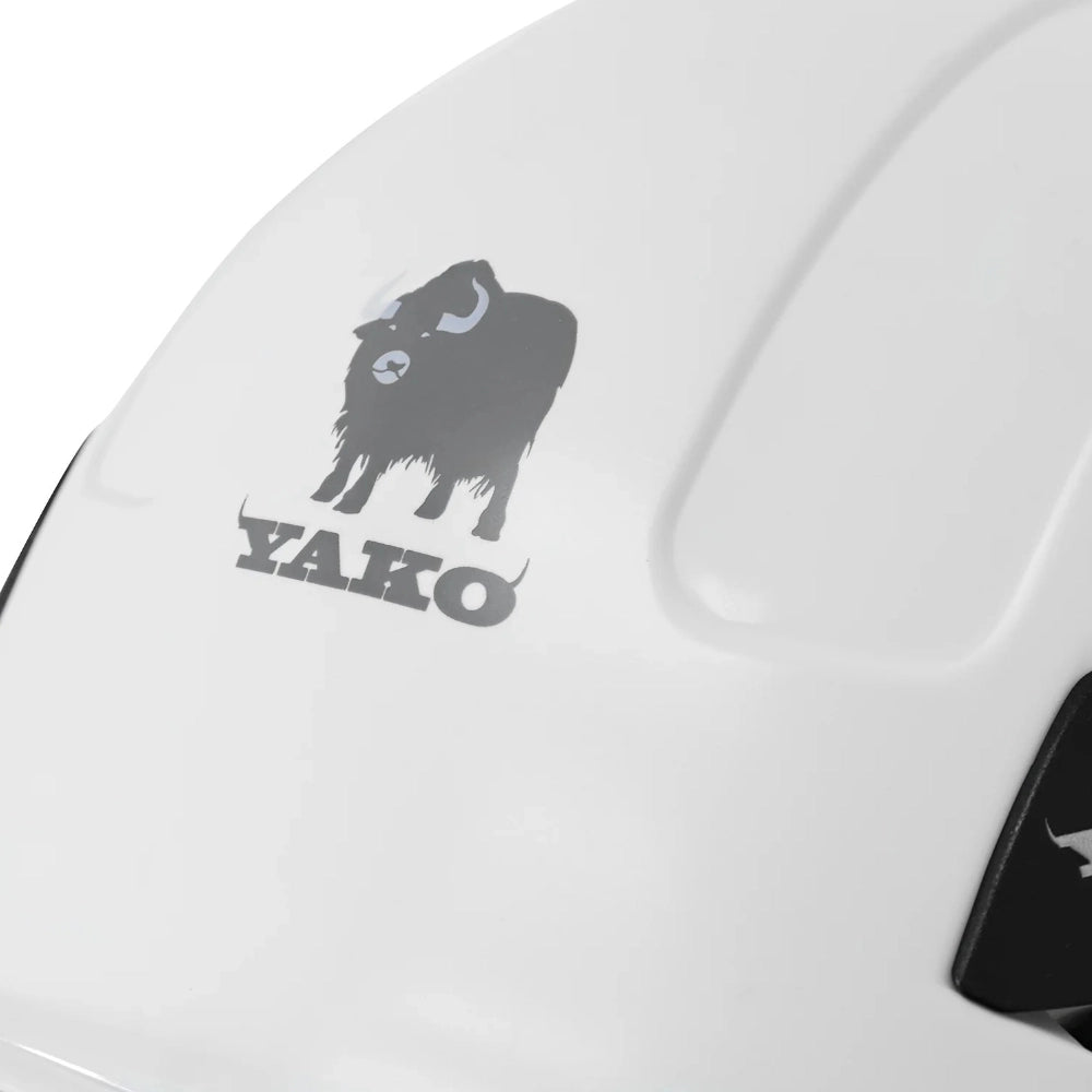 Casco Yako Steelpro Blanco con Visera Underwork.cl