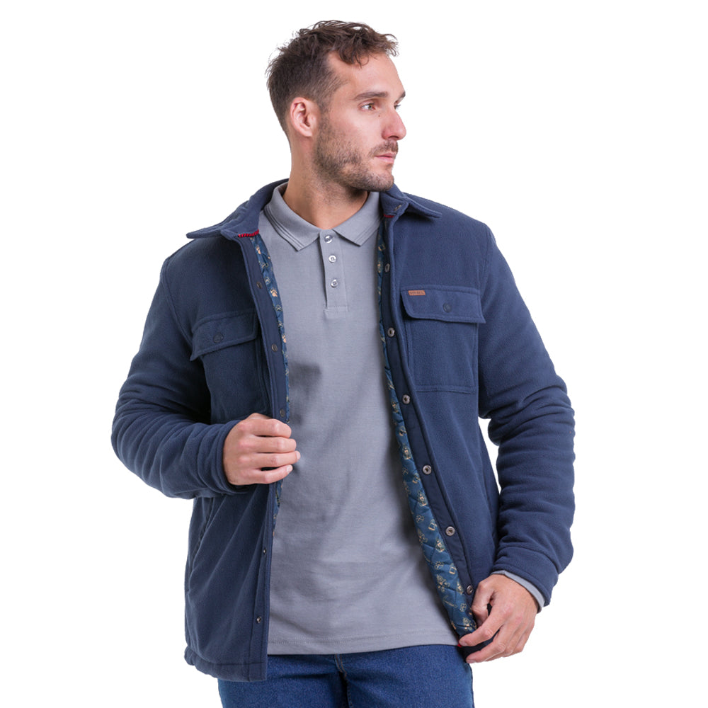 Chaqueta Polar Quebec Grizzly Azul Underwork.cl