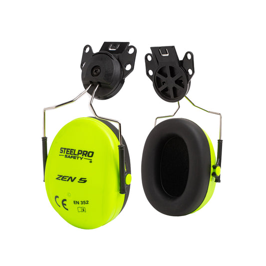 Fono Steelpro Zen 5 para Casco Verde Fluor SNR 24dB