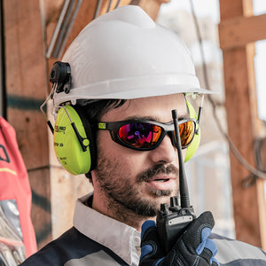 Fono Steelpro Zen 5 para Casco Verde Fluor SNR 24dB
