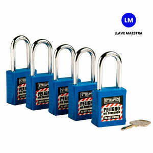 Kit de 5 Candados MK Steelpro X10