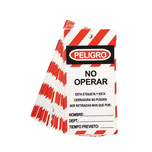 Tarjeta No Operar Pack 25 unidades